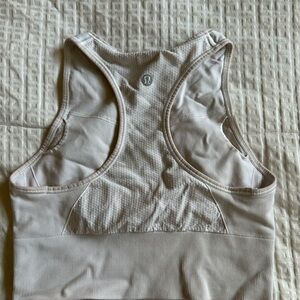 Lululemon white sports bra